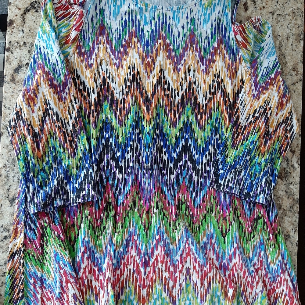 Cold Shoulder 3/4 sleeve Edgey Top!
